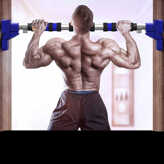 Sturdy horizontal pull-up bar for doorways, perfect for upper body workouts. Easy to install and remove, with foam grips for a secure and comfortable hold. Supports a variety of pull-up exercises.