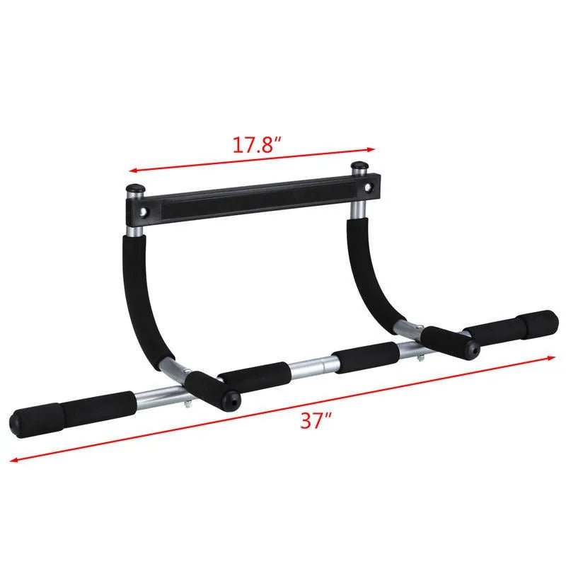 Indoor fitness horizontal bar, perfect for upper body workouts and strength training. Designed for pull-ups, chin-ups, and other exercises to build core and arm strength. Durable, stable, and easy to install, suitable for home gyms or personal fitness routines. - TNT Fitness Gear