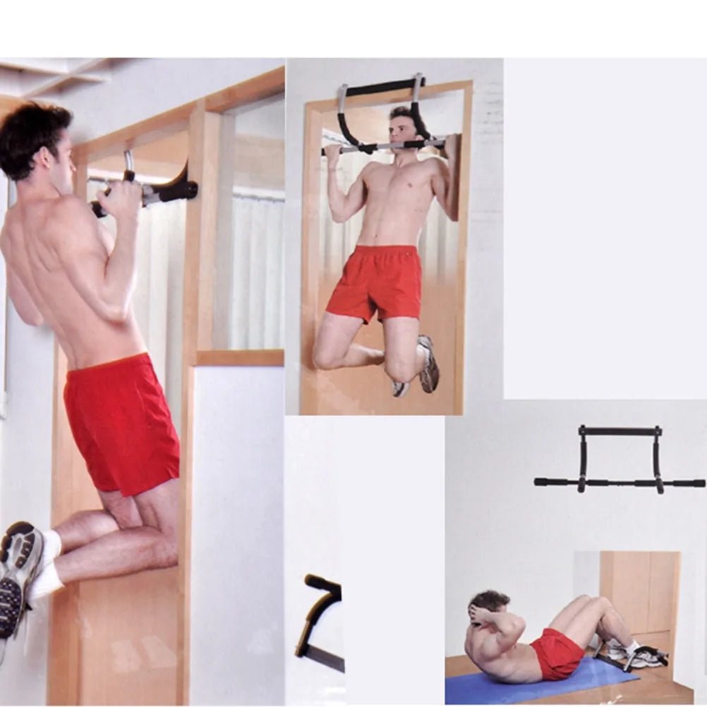Indoor fitness horizontal bar, perfect for upper body workouts and strength training. Designed for pull-ups, chin-ups, and other exercises to build core and arm strength. Durable, stable, and easy to install, suitable for home gyms or personal fitness routines. - TNT Fitness Gear