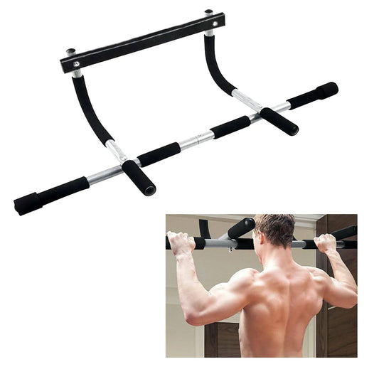 Indoor fitness horizontal bar, perfect for upper body workouts and strength training. Designed for pull-ups, chin-ups, and other exercises to build core and arm strength. Durable, stable, and easy to install, suitable for home gyms or personal fitness routines. - TNT Fitness Gear