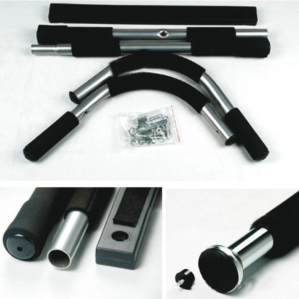 Indoor fitness horizontal bar, perfect for upper body workouts and strength training. Designed for pull-ups, chin-ups, and other exercises to build core and arm strength. Durable, stable, and easy to install, suitable for home gyms or personal fitness routines. - TNT Fitness Gear