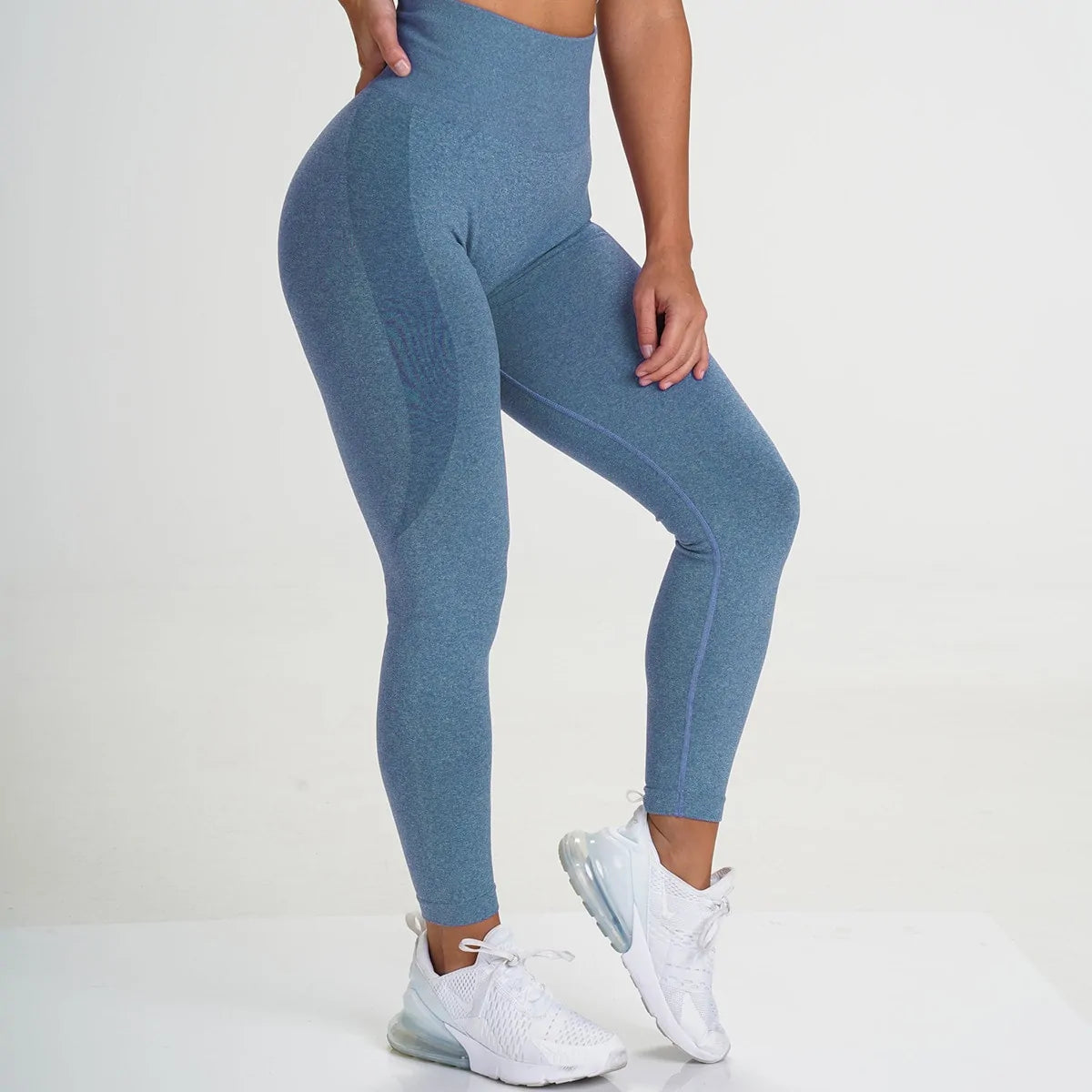 Seamless high-waist workout leggings for women, designed to provide a sleek, supportive fit. Made from stretchy, breathable fabric for maximum comfort and flexibility. Perfect for workouts, yoga, or stylish casual wear -TNT Fitness Gear