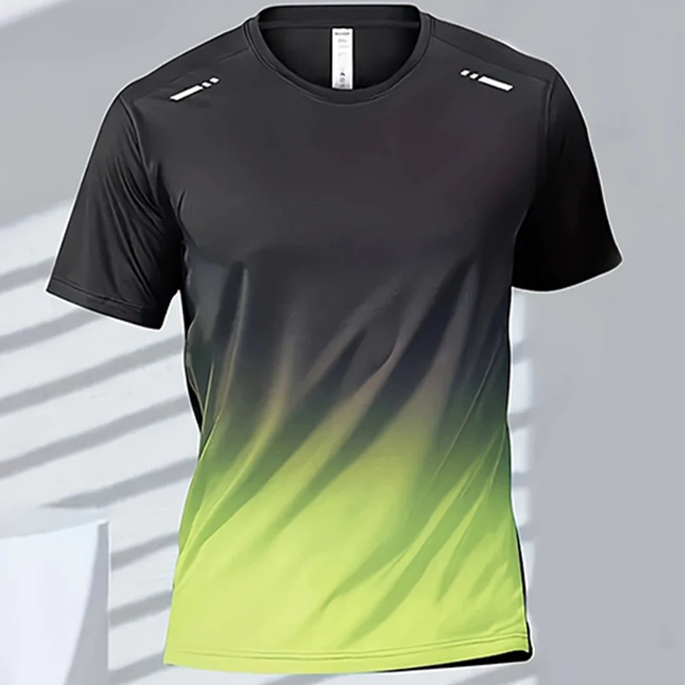 Men’s Quick - Drying Gradient Sports T-Shirt – Fitness & Outdoor Wear - TNT Fitness