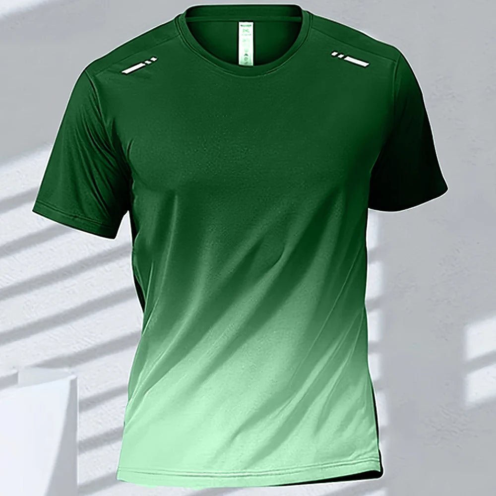 Men’s Quick - Drying Gradient Sports T-Shirt – Fitness & Outdoor Wear - TNT Fitness