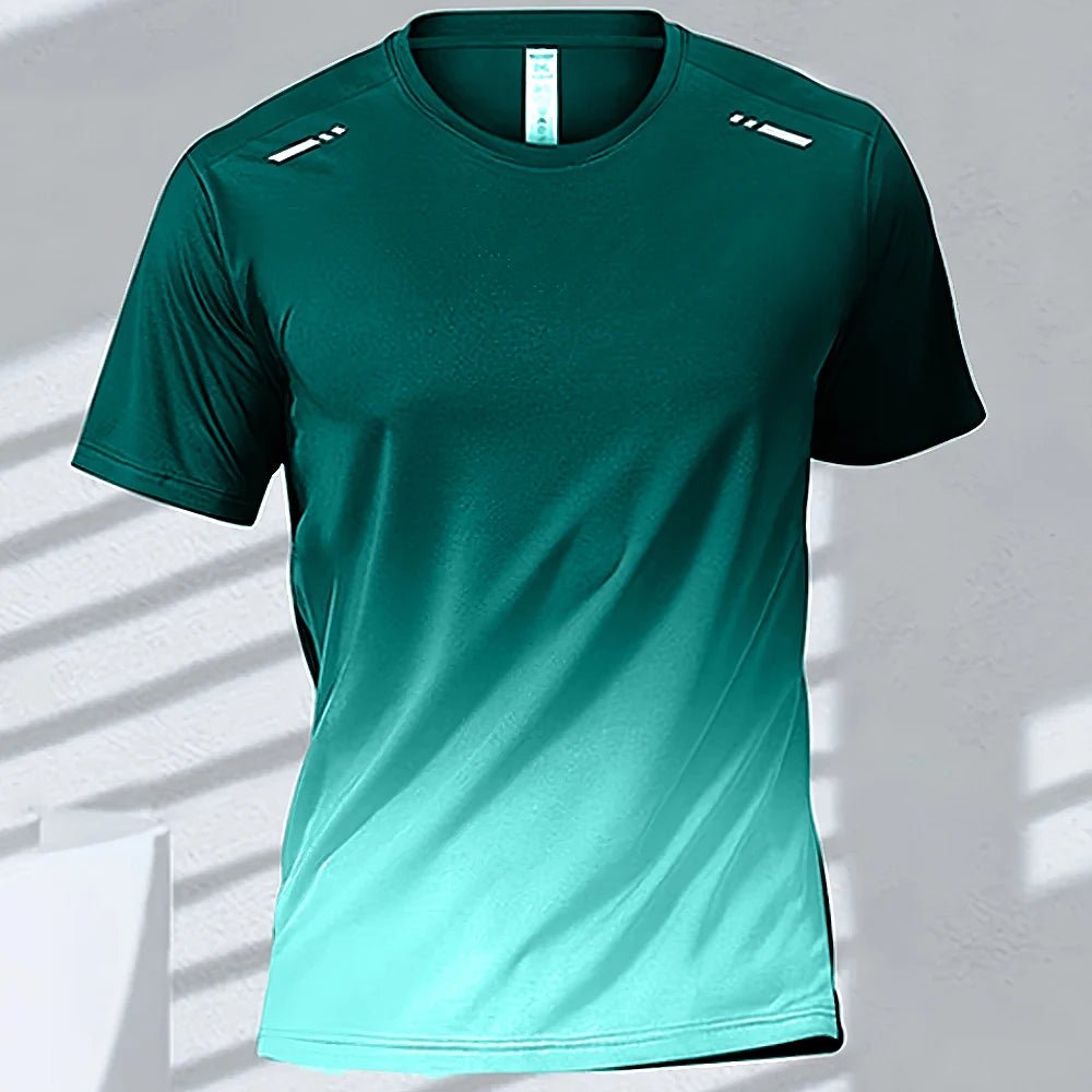 Men’s Quick - Drying Gradient Sports T-Shirt – Fitness & Outdoor Wear - TNT Fitness