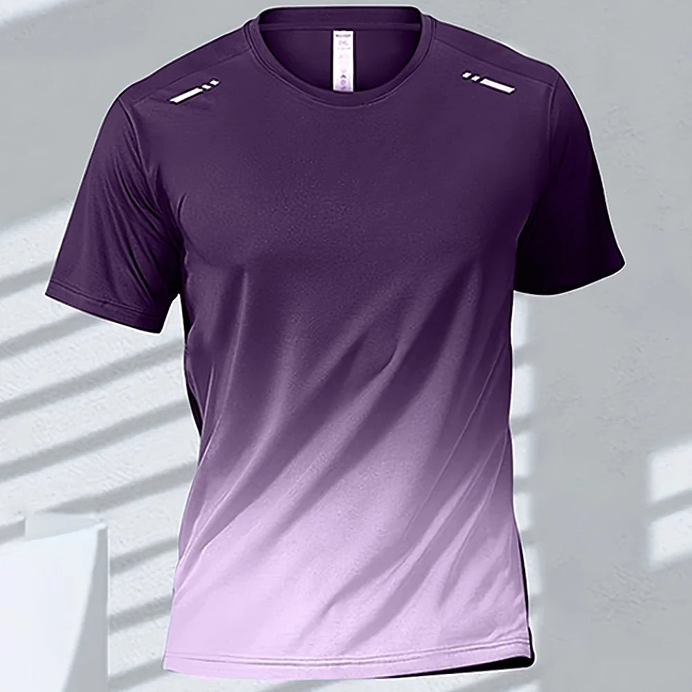 Men’s Quick - Drying Gradient Sports T-Shirt – Fitness & Outdoor Wear - TNT Fitness