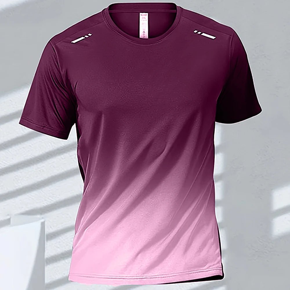 Men’s Quick - Drying Gradient Sports T-Shirt – Fitness & Outdoor Wear - TNT Fitness