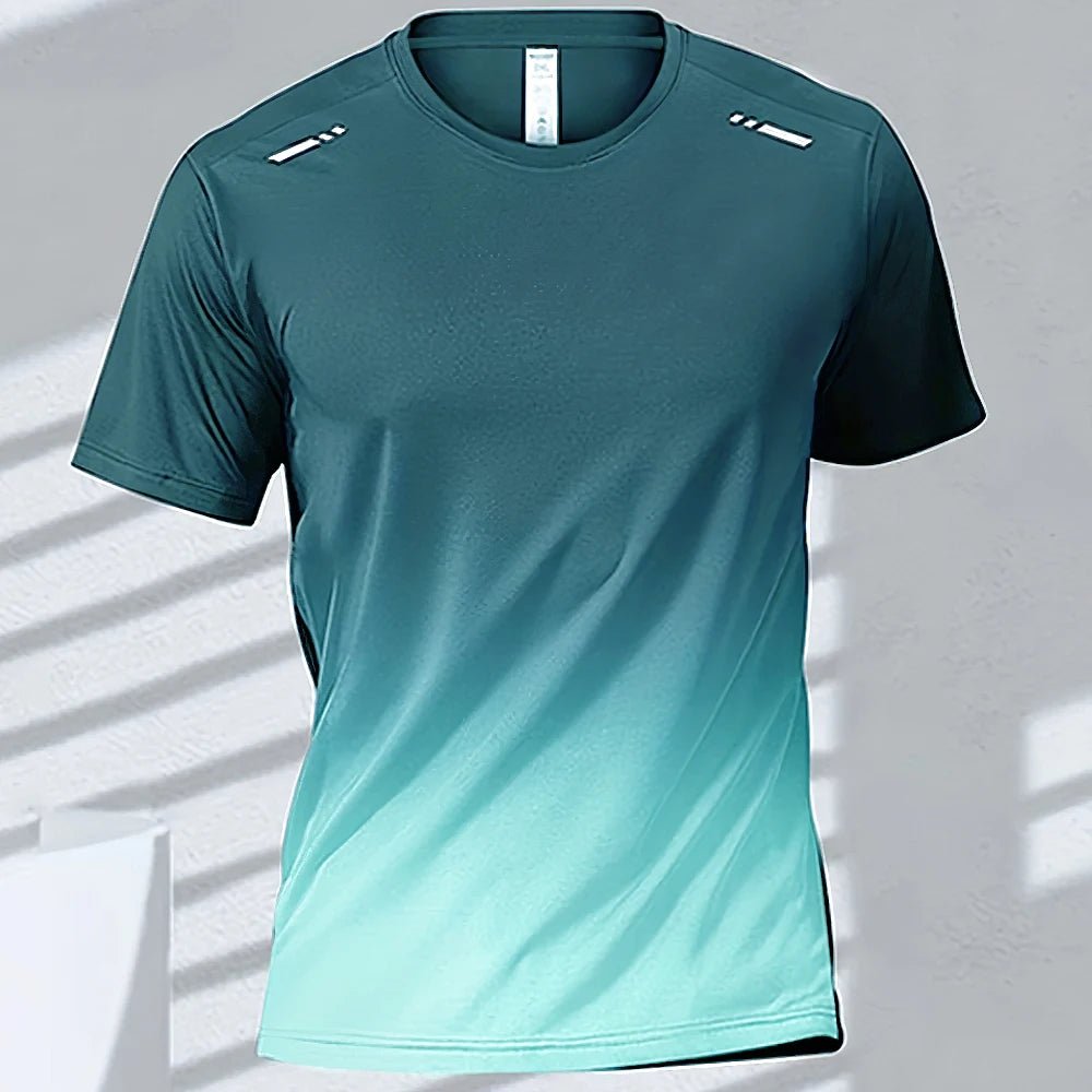 Men’s Quick - Drying Gradient Sports T-Shirt – Fitness & Outdoor Wear - TNT Fitness