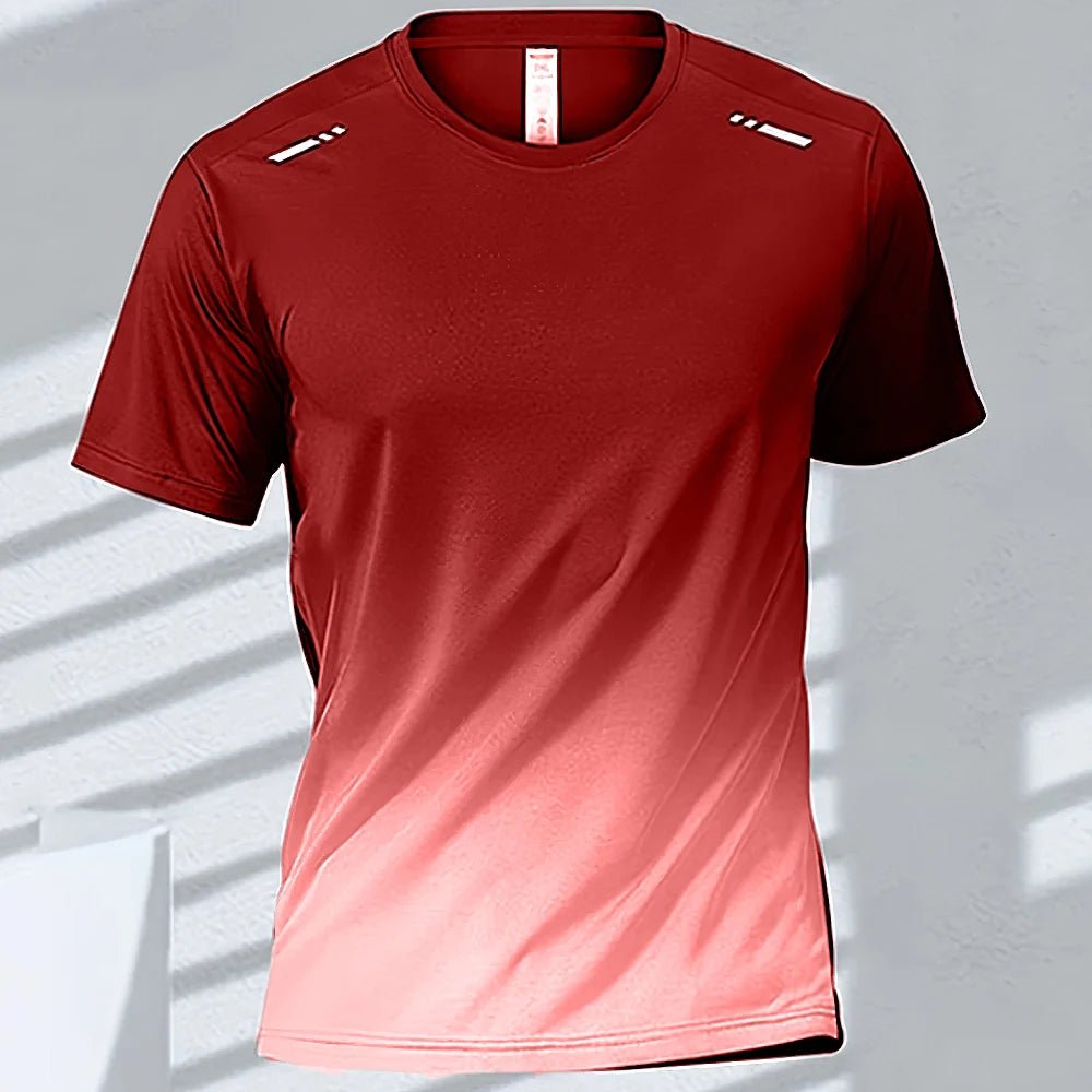 Men’s Quick - Drying Gradient Sports T-Shirt – Fitness & Outdoor Wear - TNT Fitness