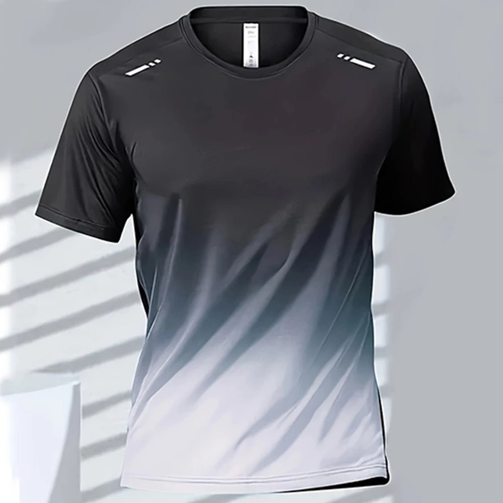 Men’s Quick - Drying Gradient Sports T-Shirt – Fitness & Outdoor Wear - TNT Fitness