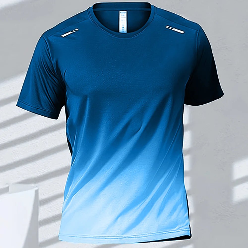 Men’s Quick - Drying Gradient Sports T-Shirt – Fitness & Outdoor Wear - TNT Fitness