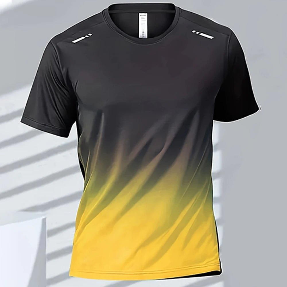 Men’s Quick - Drying Gradient Sports T-Shirt – Fitness & Outdoor Wear - TNT Fitness