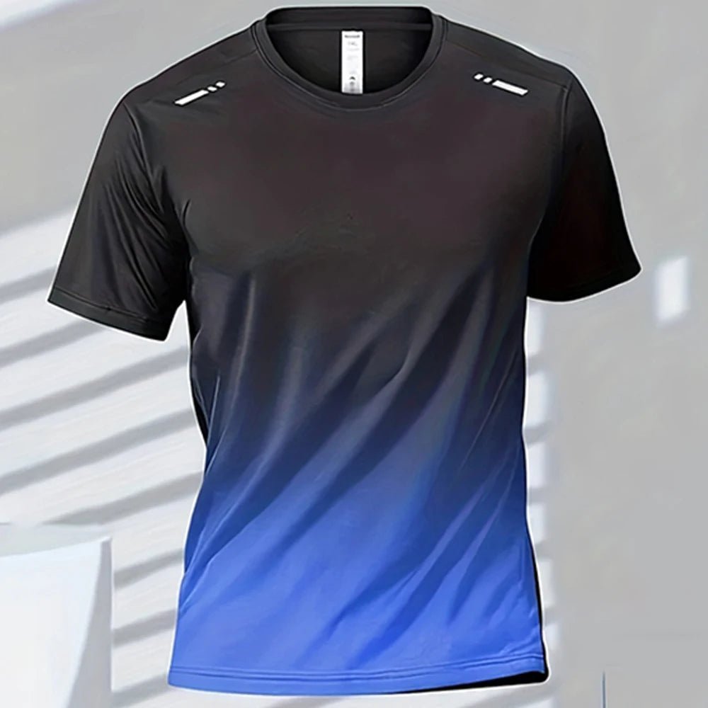 Men’s Quick - Drying Gradient Sports T-Shirt – Fitness & Outdoor Wear - TNT Fitness