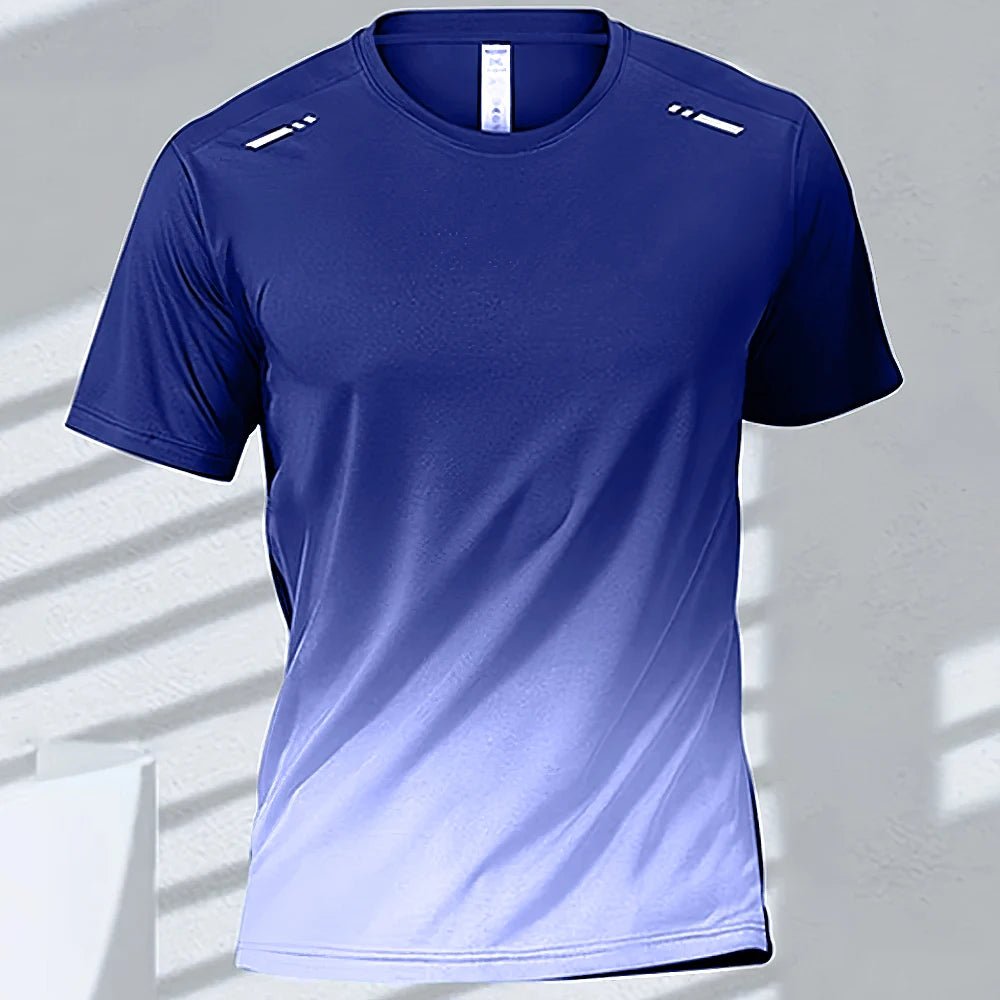Men’s Quick - Drying Gradient Sports T-Shirt – Fitness & Outdoor Wear - TNT Fitness