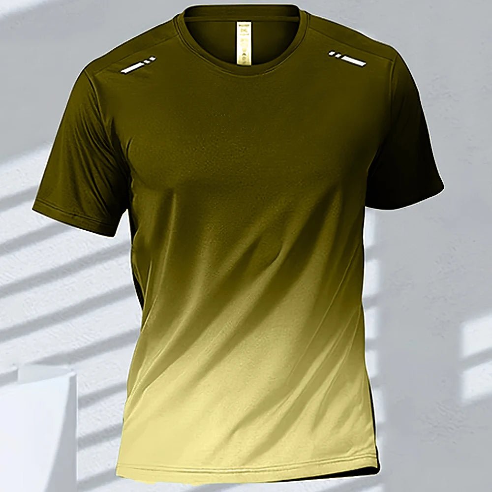 Men’s Quick - Drying Gradient Sports T-Shirt – Fitness & Outdoor Wear - TNT Fitness