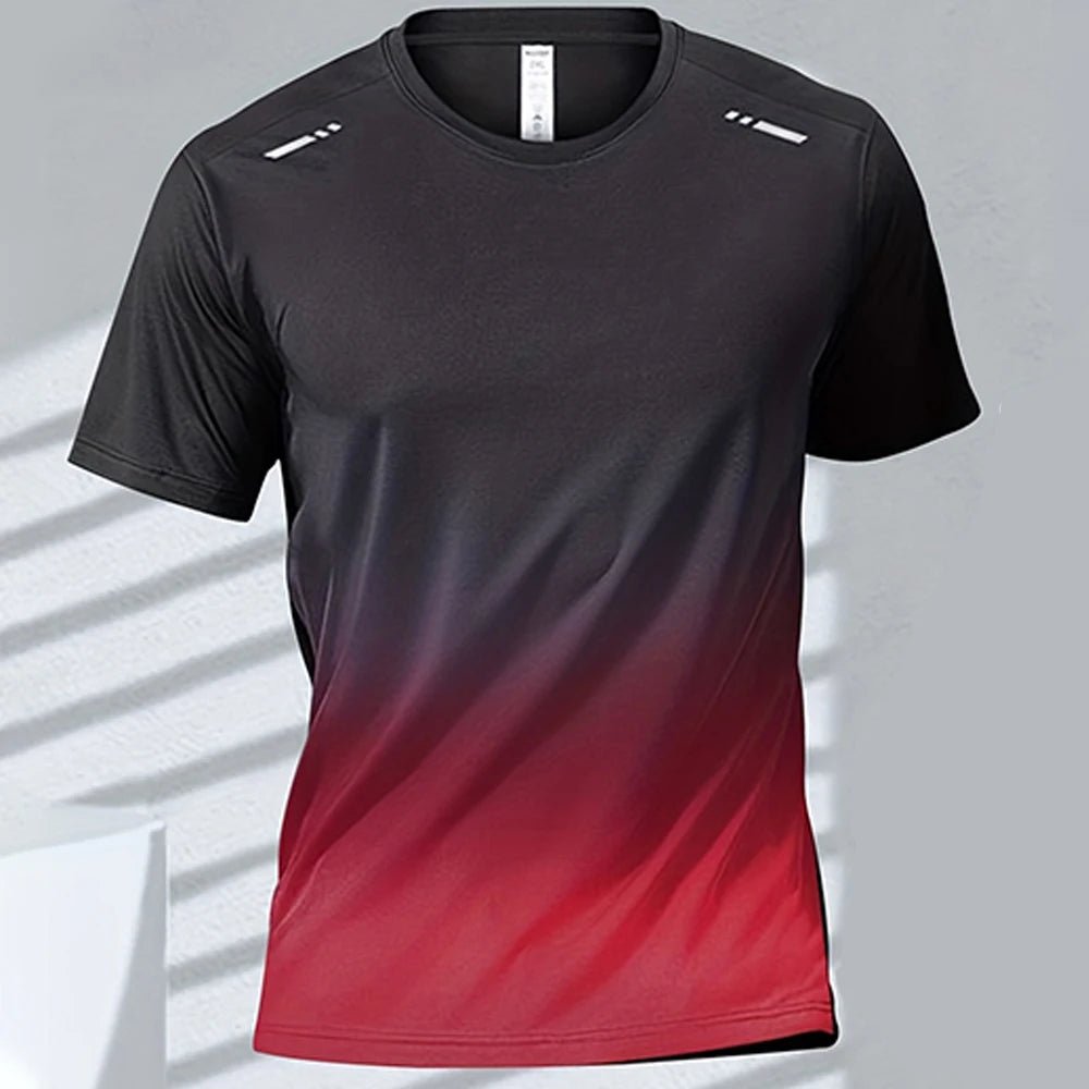 Men’s Quick - Drying Gradient Sports T-Shirt – Fitness & Outdoor Wear - TNT Fitness