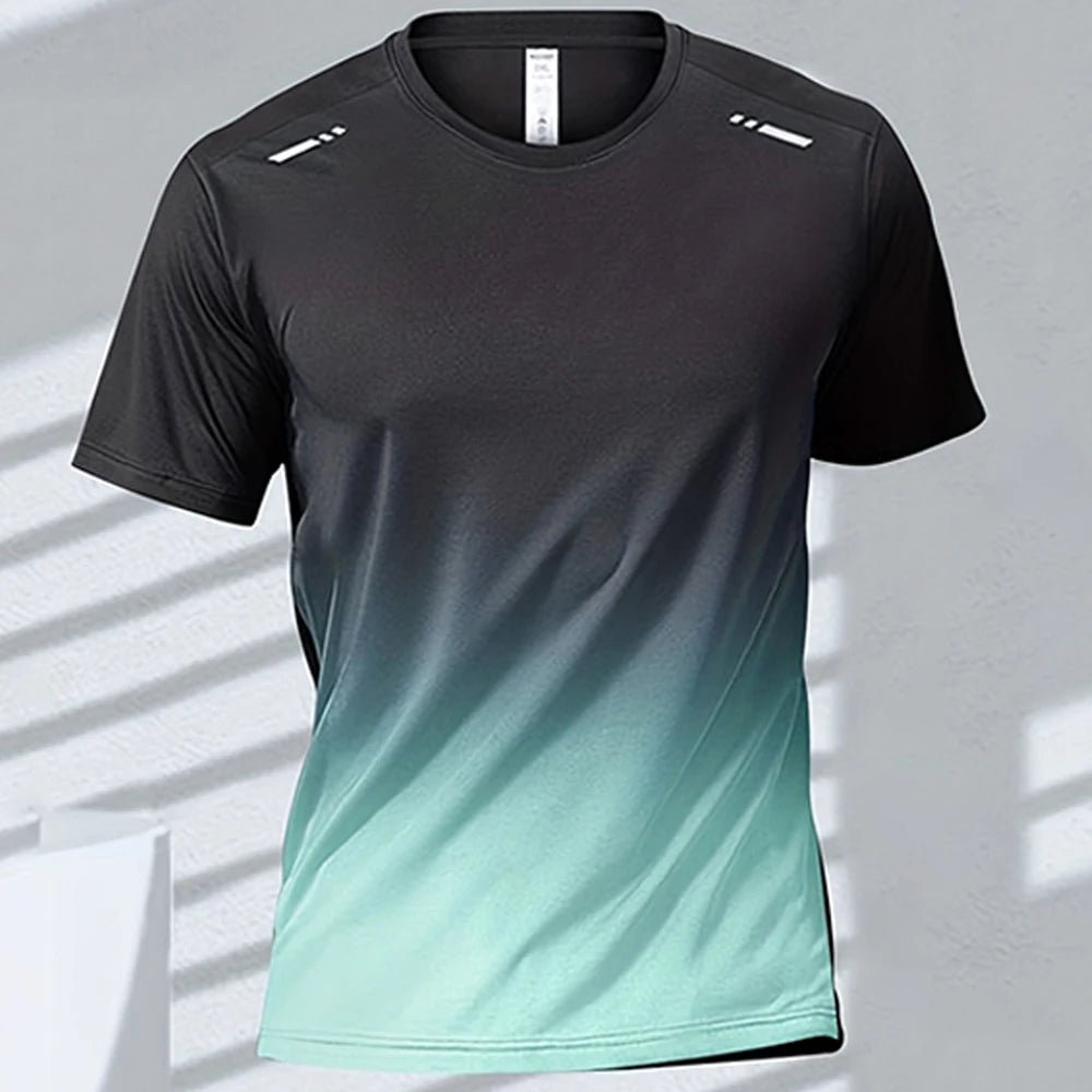 Men’s Quick - Drying Gradient Sports T-Shirt – Fitness & Outdoor Wear - TNT Fitness
