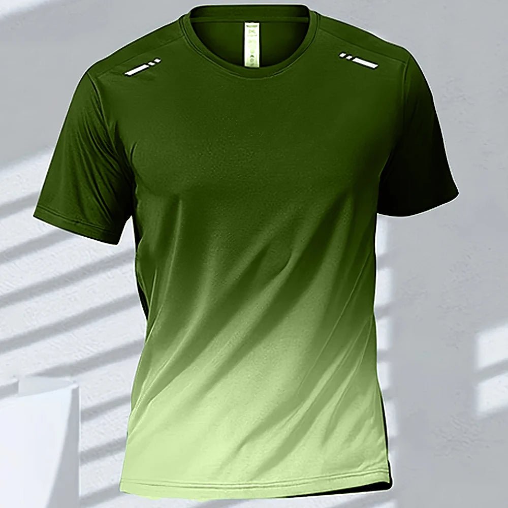 Men’s Quick - Drying Gradient Sports T-Shirt – Fitness & Outdoor Wear - TNT Fitness