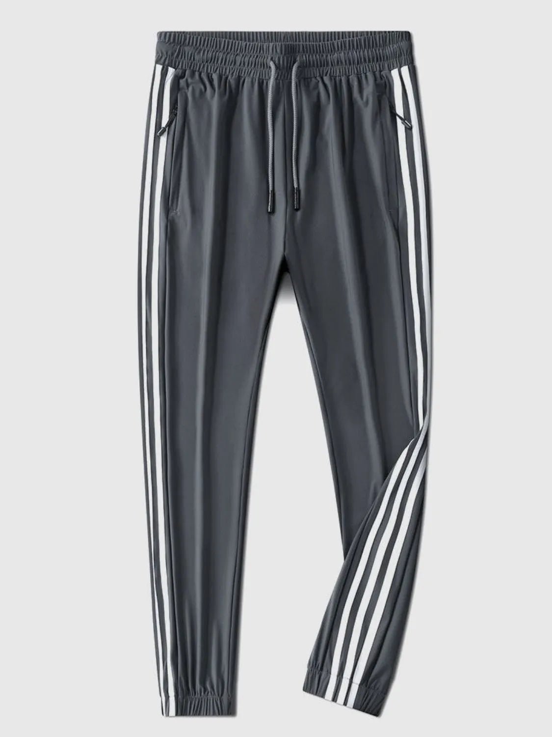Men’s Side - Striped Workout Pants – Athletic Fit Performance Wear - TNT Fitness