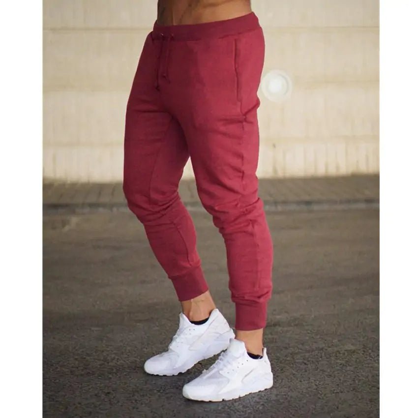 Men’s athletic sweatpants tapered fit cotton joggers comfortable gym pants