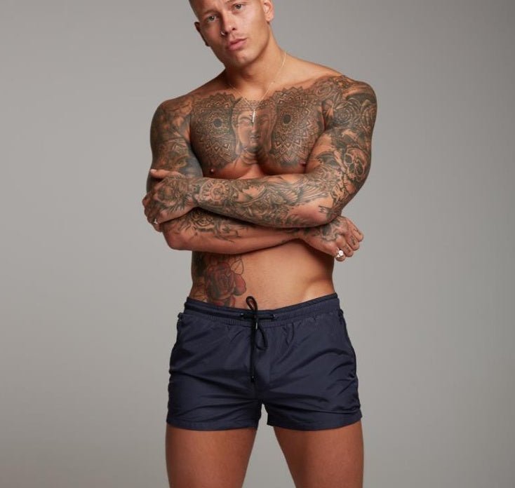 Men's training and running trunks shorts with breathable fabric, adjustable waistband, and side pockets. Sizes M to XXXL by TNT Fitness Gear
