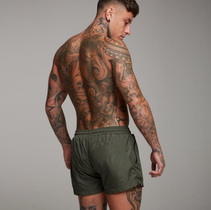 Men's training and running trunks shorts with breathable fabric, adjustable waistband, and side pockets. Sizes M to XXXL by TNT Fitness Gear