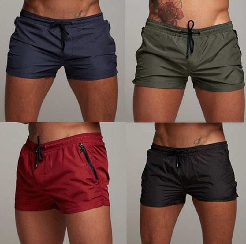 Men's training and running trunks shorts with breathable fabric, adjustable waistband, and side pockets. Sizes M to XXXL by TNT Fitness Gear