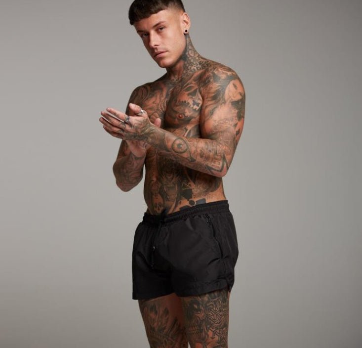 Men's training and running trunks shorts with breathable fabric, adjustable waistband, and side pockets. Sizes M to XXXL by TNT Fitness Gear