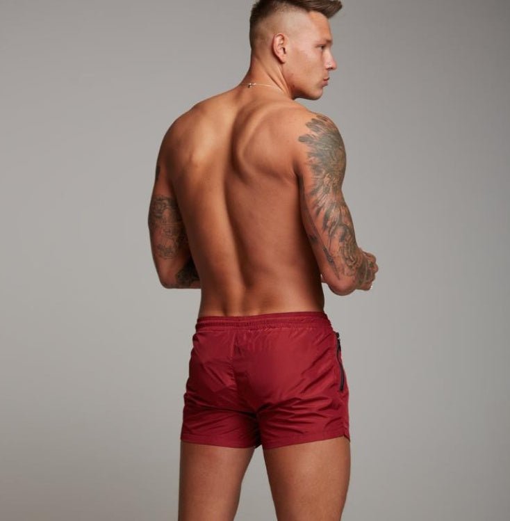 Men's training and running trunks shorts with breathable fabric, adjustable waistband, and side pockets. Sizes M to XXXL by TNT Fitness Gear