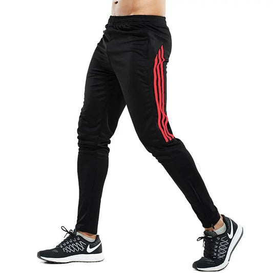 Men’s zipper performance joggers athletic fit workout pants tapered gym joggers