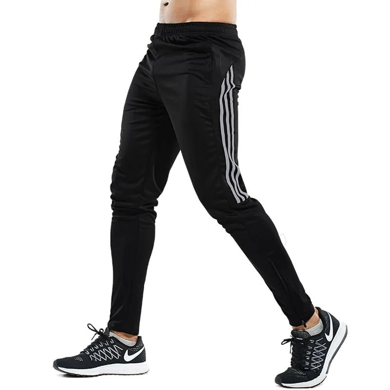 Men’s zipper performance joggers athletic fit workout pants tapered gym joggers