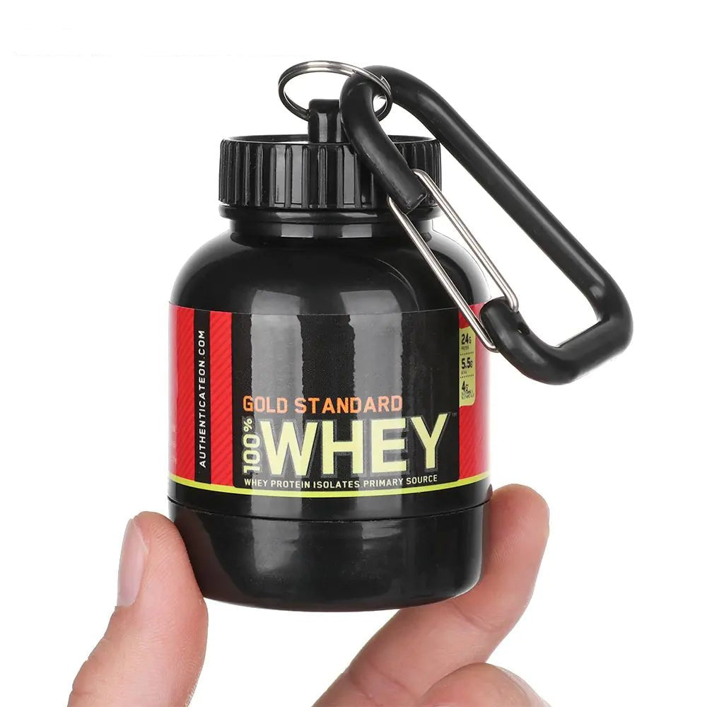 Mini Protein Powder Bottles with Keychain - TNT Fitness