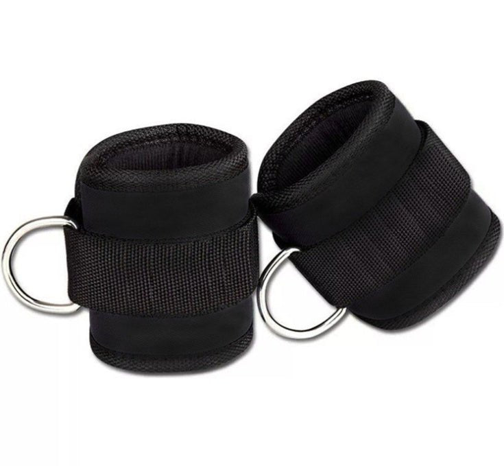 Adjustable D-ring Ankle Strap for weights, leg cuffs, power lifting, & fitness rope. Versatile gym gear from TNT Fitness Gear