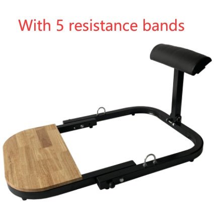 Innovative home fitness hip thrust exerciser made with sturdy iron and wood construction, featuring foam padding for added comfort. Designed for versatile home workouts, suitable for all fitness levels, and compact for easy storage in any space - TNT Fitness Gear