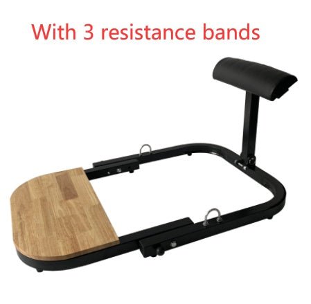 Innovative home fitness hip thrust exerciser made with sturdy iron and wood construction, featuring foam padding for added comfort. Designed for versatile home workouts, suitable for all fitness levels, and compact for easy storage in any space - TNT Fitness Gear
