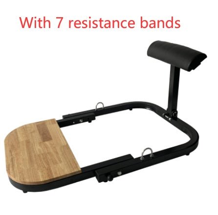 Innovative home fitness hip thrust exerciser made with sturdy iron and wood construction, featuring foam padding for added comfort. Designed for versatile home workouts, suitable for all fitness levels, and compact for easy storage in any space - TNT Fitness Gear