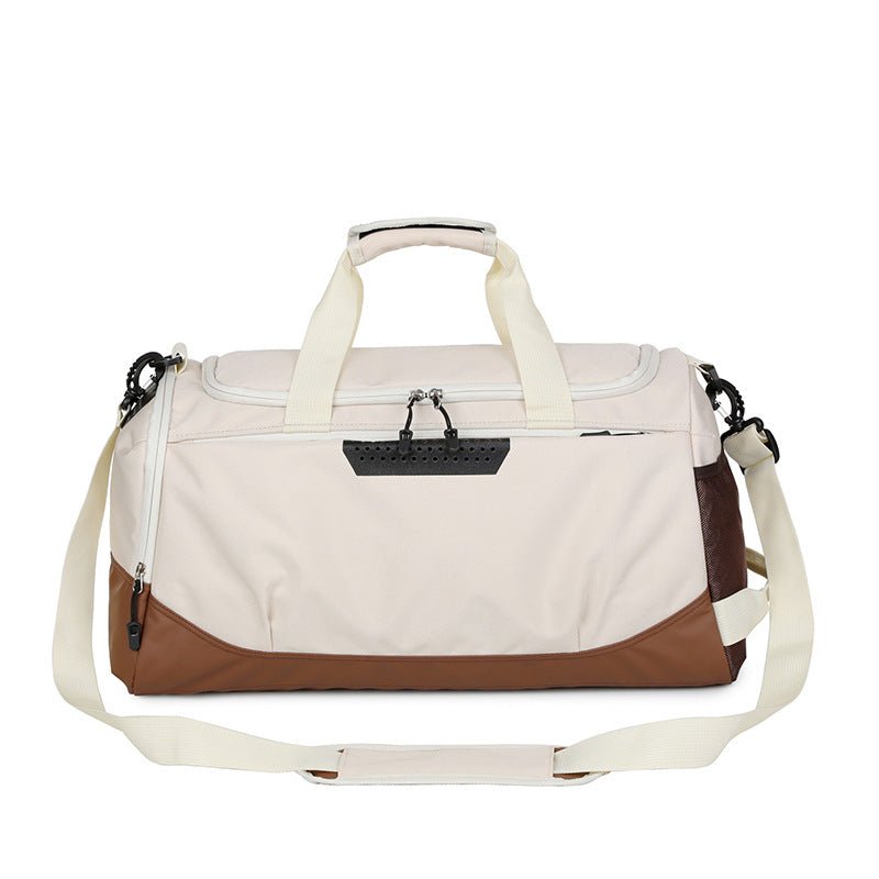 A stylish unisex training bag with a large capacity, waterproof Oxford cloth construction, and dry-wet separation compartments—ideal for gym, travel, and beach outings - TNT Fitness Gear