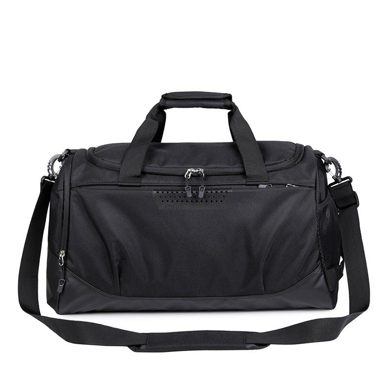 A stylish unisex training bag with a large capacity, waterproof Oxford cloth construction, and dry-wet separation compartments—ideal for gym, travel, and beach outings - TNT Fitness Gear