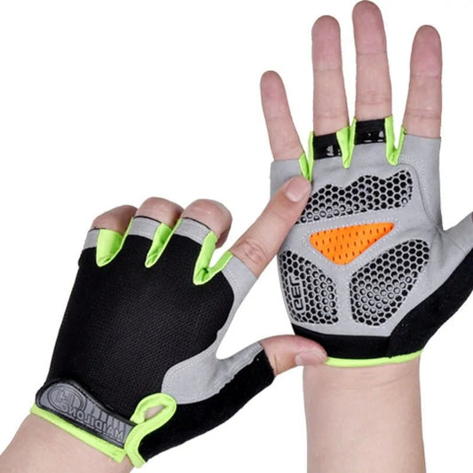 Non-slip fitness gloves designed for optimal grip and comfort. Featuring breathable material, moisture-wicking properties, and adjustable fit, these gloves provide support and protection for intense workouts and weightlifting sessions.- TNT Fitness Gear