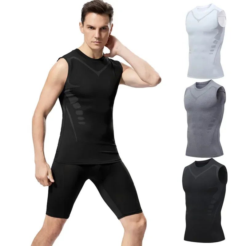 Plus - Size Compression Tank Top – Gym & Body Shaper Vest - TNT Fitness