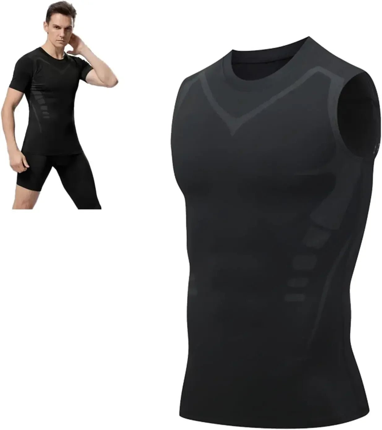 Plus - Size Compression Tank Top – Gym & Body Shaper Vest - TNT Fitness