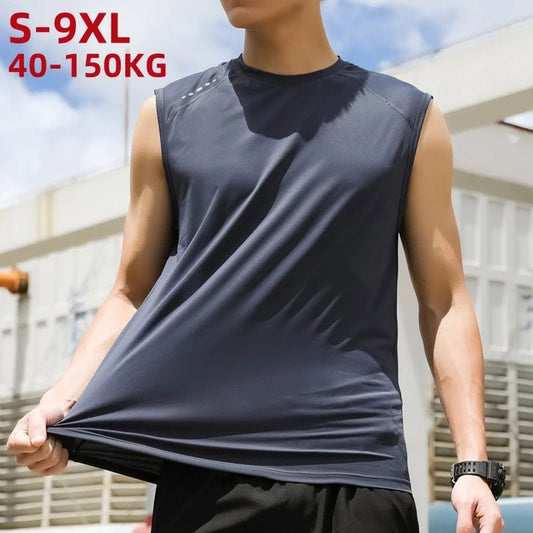 Plus Size Men’s Basic Tank Tops – Oversized Gym Vest 7XL to 9XL - TNT Fitness