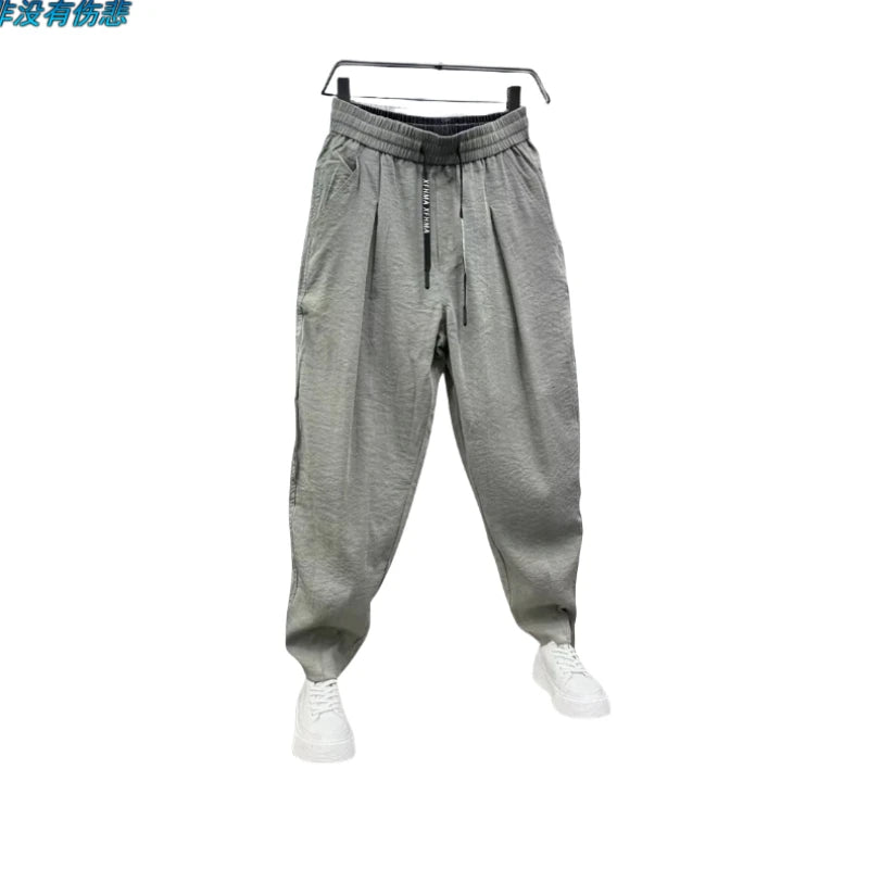 Plus - Size Men's Cropped Plus - Size Trousers – Gym & Casual Sweatpants with Pockets - TNT Fitness