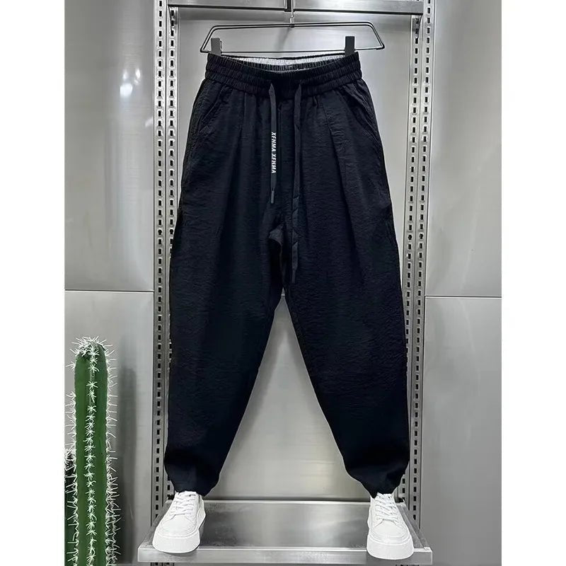 Plus - Size Men's Cropped Plus - Size Trousers – Gym & Casual Sweatpants with Pockets - TNT Fitness
