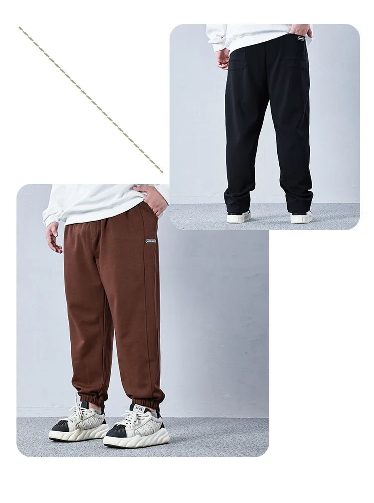 Plus - Size Men’s High - Waist Sweatpants – Gym & Hiking Joggers - TNT Fitness