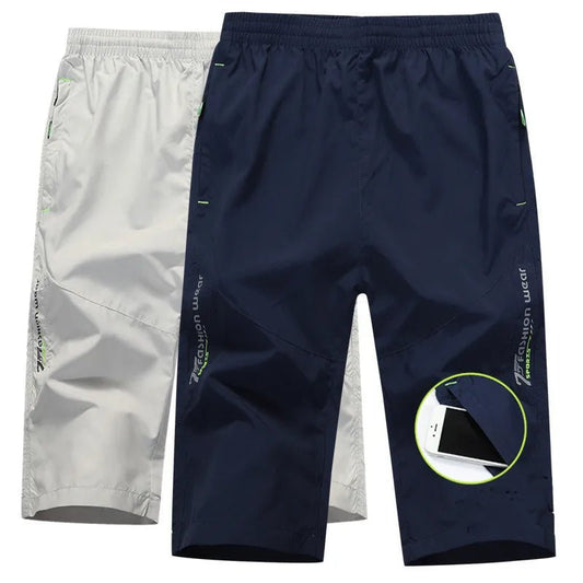 Plus - Size Men’s Quick - Dry Gym & Beach Shorts – Lightweight & Stretchy - TNT Fitness