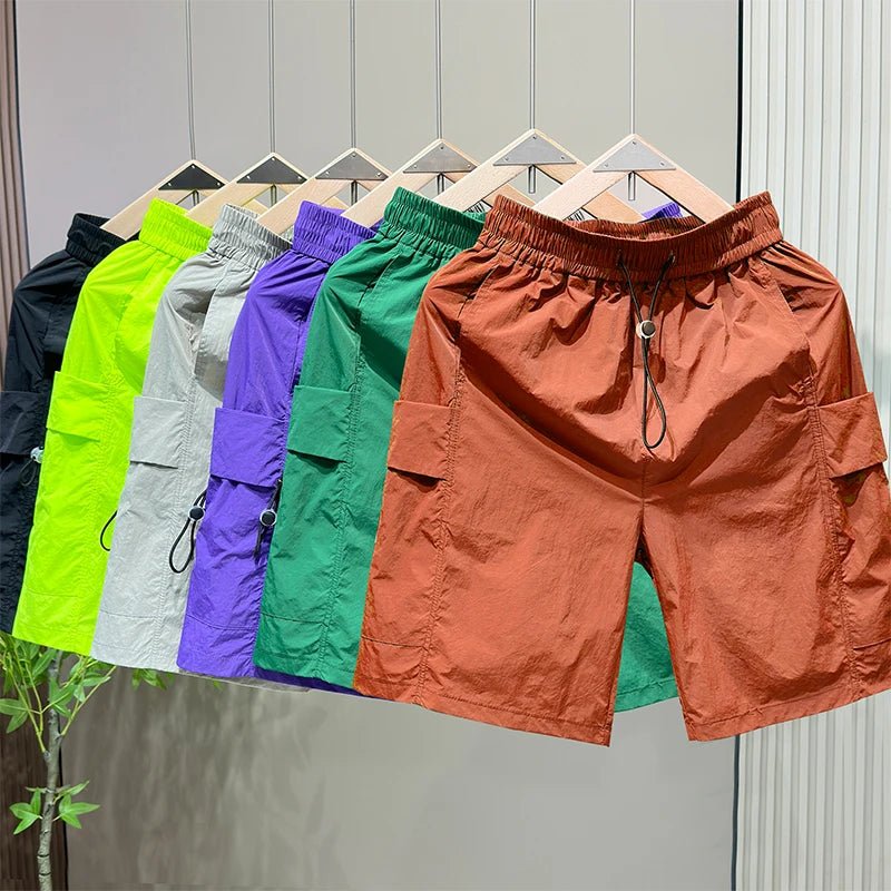 Plus - Size Men’s Summer Gym Shorts – Elastic Waist Casual Shorts - TNT Fitness