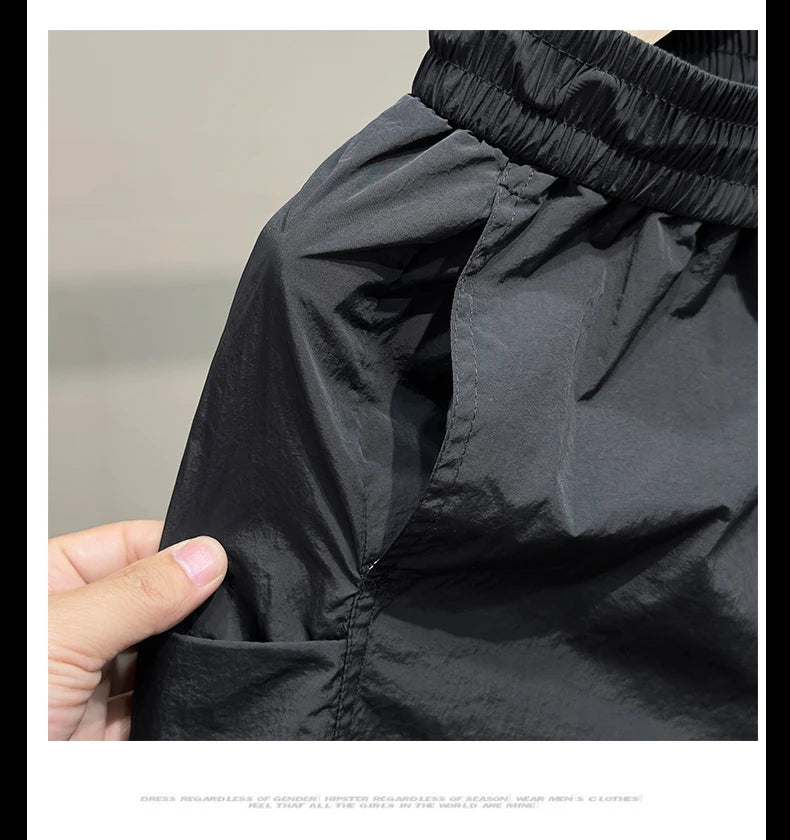 Plus - Size Men’s Summer Gym Shorts – Elastic Waist Casual Shorts - TNT Fitness