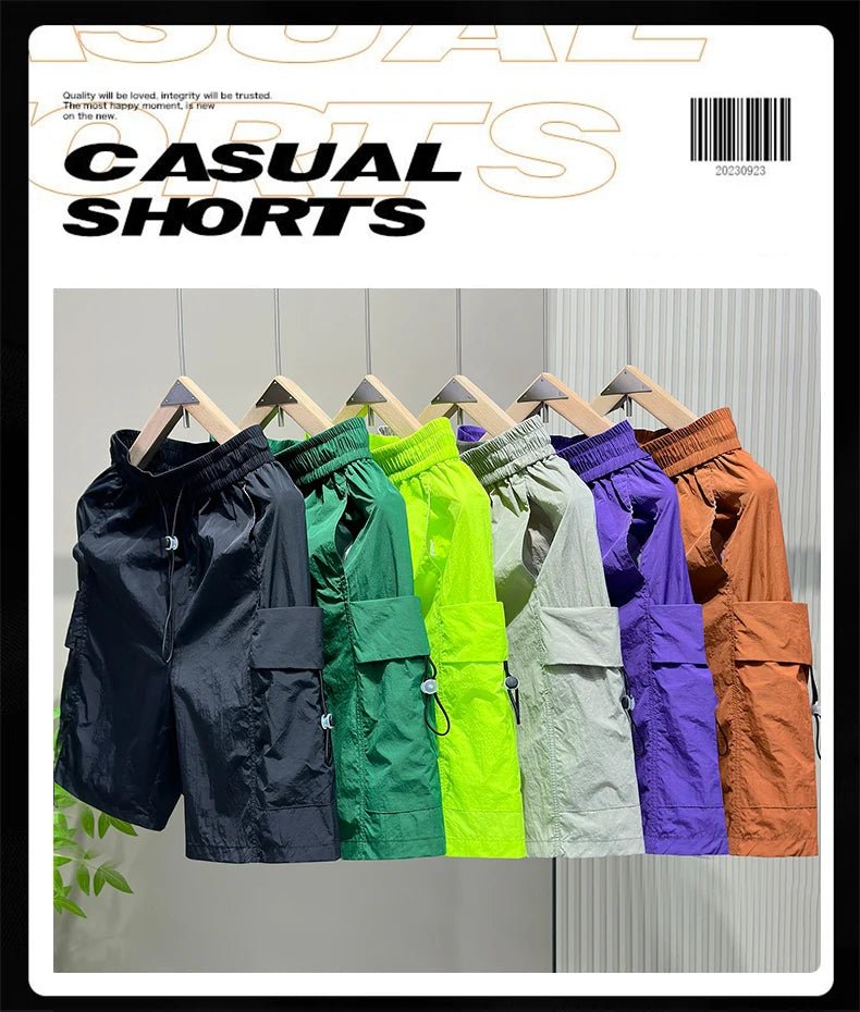 Plus - Size Men’s Summer Gym Shorts – Elastic Waist Casual Shorts - TNT Fitness