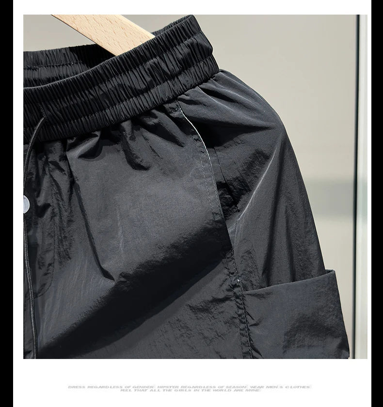 Plus - Size Men’s Summer Gym Shorts – Elastic Waist Casual Shorts - TNT Fitness